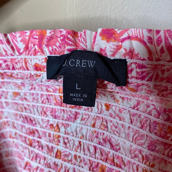 Sweet Girlhood Aesthetic Pink Babydoll J. Crew Dress 100% Cotton Puff Sleeves - Picture 7 of 9